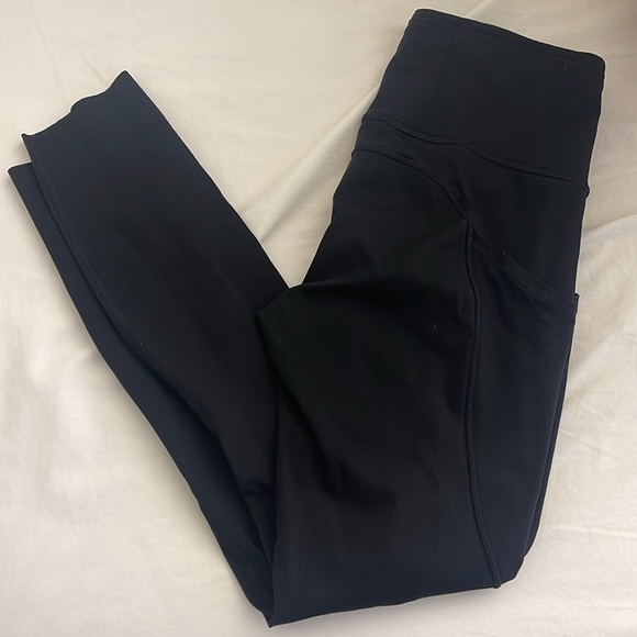 Lululemon Fast & Free 7/8 Legging Nulux 25” Black Size 4 - Picture 5 of 7